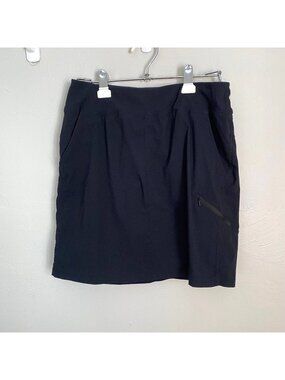 Mountain Hardwear Black Dynama Skirt Sz Medium UPF 50  Cargo Pocket Outdoor Hike